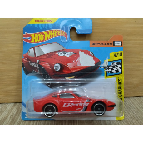 NISSAN FAIRLADY Z RED 9/10 SPEED GRAPHICS 1:64 HOT WHEELS CARTON ROTO