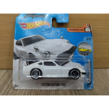 DATSUN 240Z CUSTOM WHITE 3/10 FACTORY FRESH 1:43 HOT WHEELS