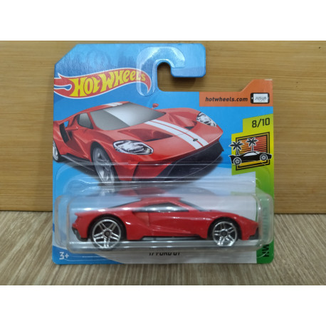 FORD GT 2017 RED 8/10 EXOTICS 1:64 HOT WHEELS