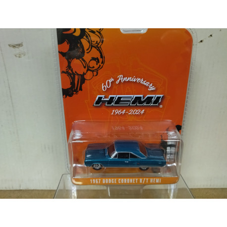 DODGE CORONET 1967 R/T HEMI 60TH ANNIVERSARY 1:64 GREENLIGHT