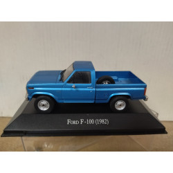 FORD F-100 1982 PICKUP BLUE ARGENTINA 1:43 SALVAT IXO HARD BOX