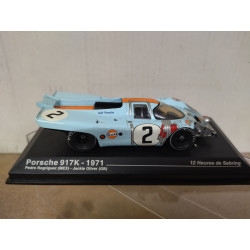 PORSCHE 917K 1971 12 H SEBRING RODRIGUEZ-OLIVER 1:43 ALTAYA IXO ACCIDENT