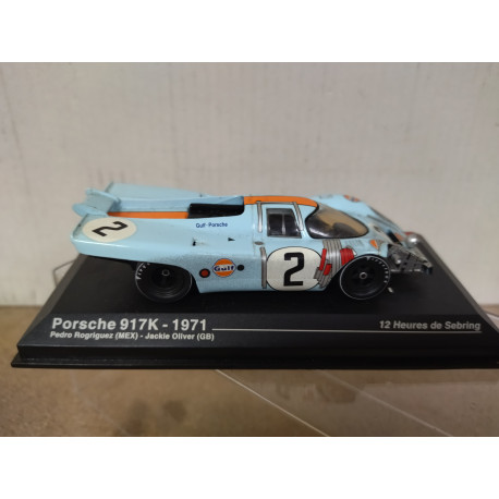 PORSCHE 917K 1971 12 H SEBRING RODRIGUEZ-OLIVER 1:43 ALTAYA IXO ACCIDENT