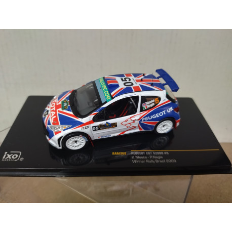PEUGEOT 207 S2000 2009 RALLY BRAZIL MEEKE 1:43 IXO RAM368