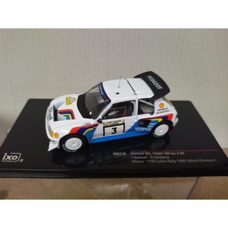 PEUGEOT 205 TURBO 16V EVO2 1985 RALLY 1000 LAKES SALONEN 1:43 IXO RAC118