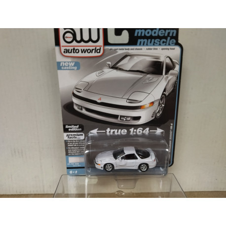 MITSUBISHI 3000 GT VR4 1991 WHITE 1:64 AUTO WORLD