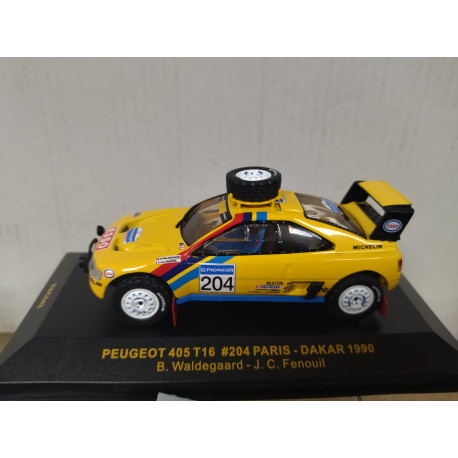 PEUGEOT 405 T16 1990 RALLY PARIS-DAKAR WALDEGAARD 1:43 IXO RAC042