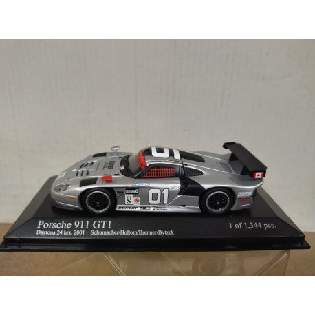 PORSCHE 911 GT1 2001 24 H DAYTONA SCHUMACHER-HOLTOM-... 1:43 MINICHAMPS