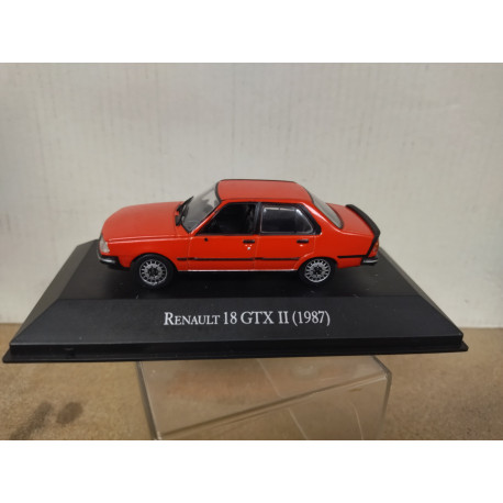 RENAULT 18 GTX II 1987 ROJO 1:43 SALVAT IXO DEFECT/NO RETRO/URNA ROTA