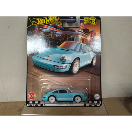 PORSCHE 911 (964) BLUE 103 BOULEVARD 1:64 HOT WHEELS PREMIUM