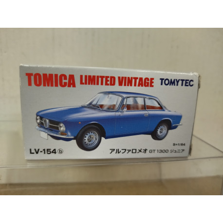ALFA ROMEO GT 1300 JUNIOR BLUE 1:64 TOMICA LTD VINTAGE LV-154b