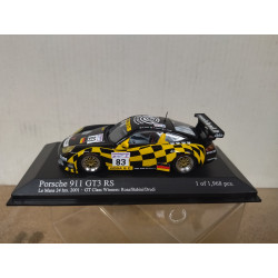 PORSCHE 911 (996) GT3 RS 2001 24 H LE MANS ROSA-BABINI-DRUDI 1:43 MINICHAMPS