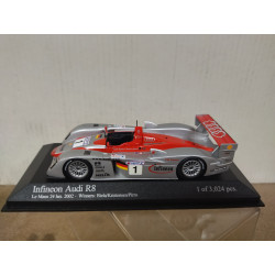 AUDI R8 INFINEON 2002 24 H LE MANS BIELA-KRISTENSEN-PIRRO 1:43 MINICHAMPS