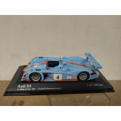 AUDI R8 2001 24 H LE MANS CORONEL-JOHANSSON-LEMARIE 1:43 MINICHAMPS