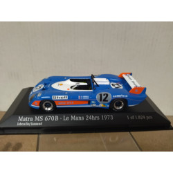 MATRA MS 670B 1973 24 H LE MANS JABOUILLE-JASSAD 1:43 MINICHAMPS