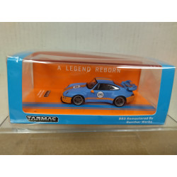 PORSCHE 911 (993) REMASTERED BY GUNTHER WORKS BLUE/ORANGE 1:64 TARMAC