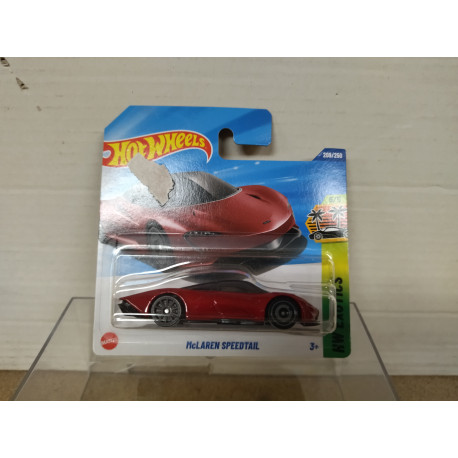MCLAREN SPEEDTAIL RED 5/5 EXOTICS 1:64 HOT WHEELS CARTON ROTO