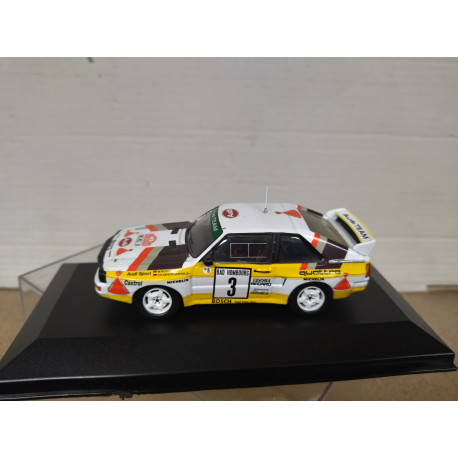 AUDI SPORT QUATTRO 1985 RALLY MONTE CARLO ROHRL 1:43 ALTAYA IXO BOX NO ORIGINAL