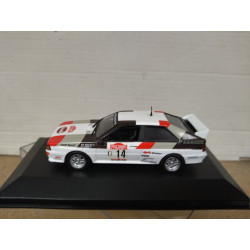 AUDI QUATTRO 1981 RALLY SANREMO MOUTON 1:43 ALTAYA IXO BOX NO ORIGINAL