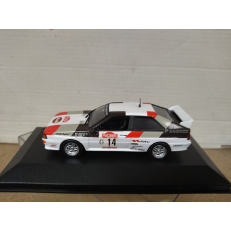 AUDI QUATTRO 1981 RALLY SANREMO MOUTON 1:43 ALTAYA IXO BOX NO ORIGINAL