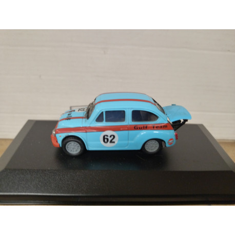 SEAT FIAT 600 ABARTH 1000 CORSA GR.2 GULF 1970 1:43 SALVAT SOLIDO BOX NO ORIGINAL