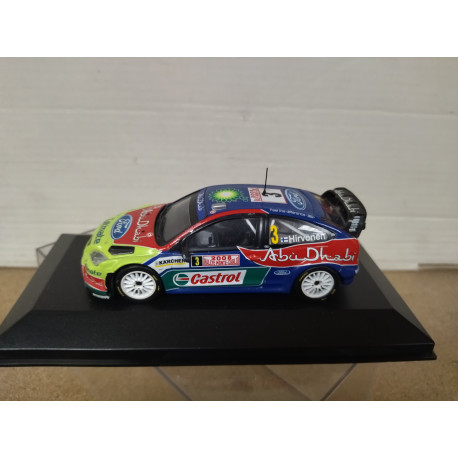 FORD FOCUS RS WRC 07 2008 RALLY MONTE CARLO HIRVONEN 1:43 ALTAYA IXO BOX NO ORIGINAL
