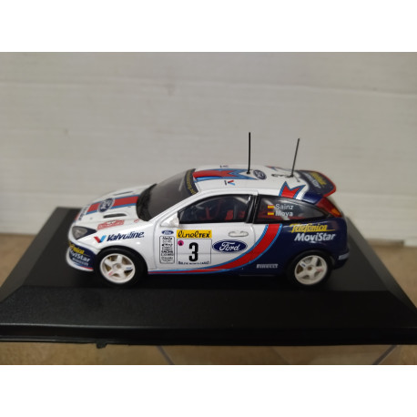 FORD FOCUS WRC 2001 RALLY MONTE CARLO SAINZ 1:43 ALTAYA IXO BOX NO ORIGINAL