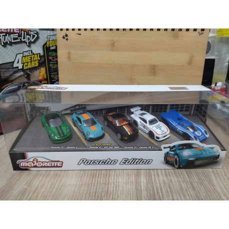 PORSCHE EDITION 5-CAR SET 911 GT3/CARRERA RS/CARRERA S/917/935 1:64 MAJORETTE