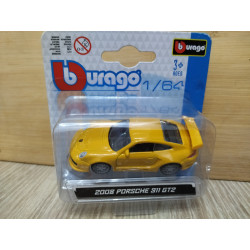 PORSCHE 911 GT2 2008 YELLOW 1:64 MAISTO