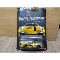 PORSCHE 911 GT3 RS YELLOW 3/5 GRAN TURISMO 1:64 HOT WHEELS