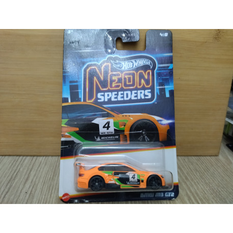 BMW M3 GT2 4/8 NEON 1:64 HOT WHEELS