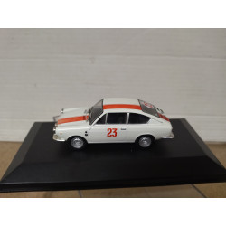 SEAT 850 COUPE 1967 RALLY OVIEDO PEREZ SUTIL 1:43 ALTAYA IXO BOX NO ORIGINAL