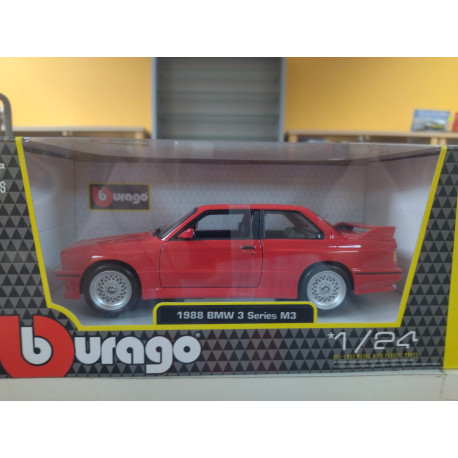 BMW E30 M3 1988 RED 1:24 MAISTO
