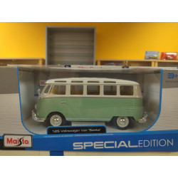 VOLKSWAGEN T1 VAN SAMBA GREEN/WHITE 1:25 MAISTO