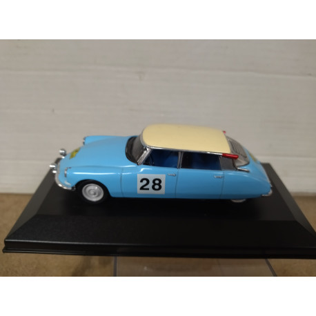 CITROEN ID 19 1962 RALLY LIEGE-SOFIA-LIEGE 1:43 HACHETTE UH BOX NO ORIGINAL