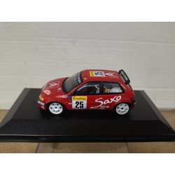 CITROEN SAXO 1999 RALLY MONTE CARLO PURAS 1:43 DEFECT/NO RETRO/BOX NO ORIGINAL