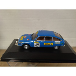 CITROEN GS 1977 RALLY RACE RICARDO MUÑOZ 1:43 ALTAYA IXO BOX NO ORIGINAL