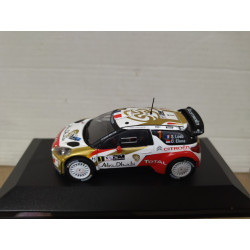 CITROEN DS3 WRC 2013 RALLY ARGENTINA LOEB 1:43 ALTAYA IXO BOX NO ORIGINAL