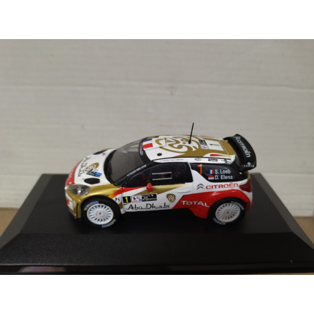 CITROEN DS3 WRC 2013 RALLY ARGENTINA LOEB 1:43 ALTAYA IXO BOX NO ORIGINAL