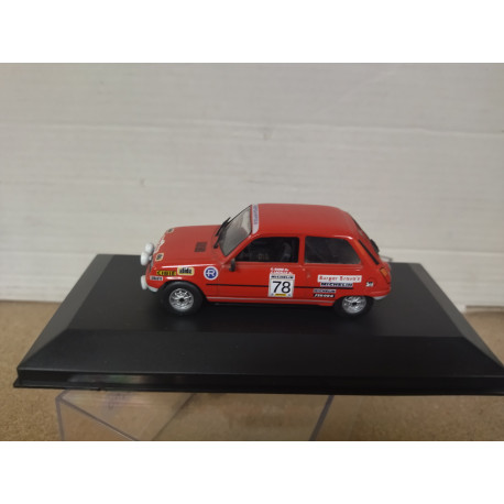 RENAULT 5 TS 1980 RALLY SHALYMAR SAINZ 1:43 ALTAYA IXO BOX NO ORIGINAL