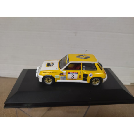 RENAULT 5 TURBO 1983 RALLY RACE ORTIZ 1:43 ALTAYA IXO BOX NO ORIGINAL