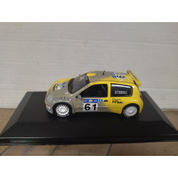 RENAULT CLIO S1600 2003 RALLY ACROPOLIS TIRABASSI 1:43 ALTAYA IXO BOX NO ORIGINAL