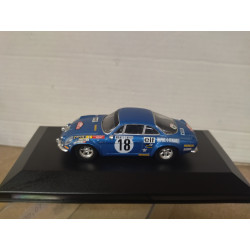 ALPINE A110 1973 RALLY MONTE CARLOANDRUET 1:43 ALTAYA IXO BOX NO ORIGINAL