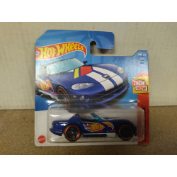 DODGE VIPER RT/10 BLUE 3/10 THEN AND NOW 1:64 HOT WHEELS