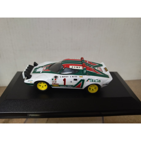 LANCIA STRATOS HF 1977 RALLY MONTE CARLO MUNARI 1:43 DEFECTUOSO/BOX NO ORIGINAL