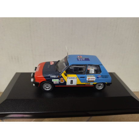 TALBOT SAMBA RALLYE 1984 RALLY LLANES MORATAL 1:43 ALTAYA IXO BOX NO ORIGINAL