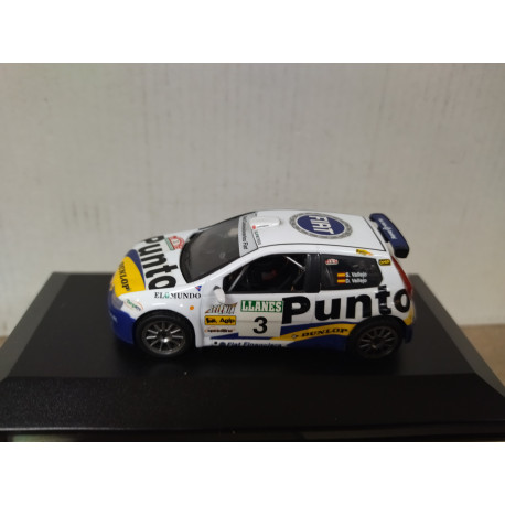 FIAT PUNTO S1600 2002 RALLY LLANES VALLEJO 1:43 DEFECT/NO RETRO/BOX NO ORIGINAL