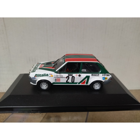 FIAT RITMO 75 ABARTH 1979 RALLY MONTE CARLO BETTEGA 1:43 BOX NO ORIGINAL NO ANTENA