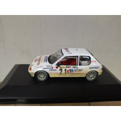 PEUGEOT 205 GTi 1988 RALLY MONTE CARLO BALLET 1:43 ALTAYA IXO BOX NO ORIGINAL