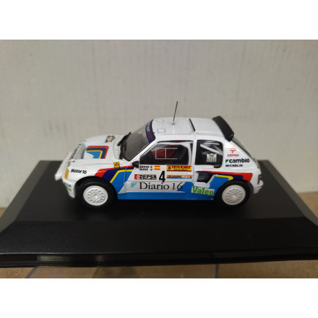 PEUGEOT 205 T16 1985 RALLY RACE ZANINI 1:43 ALTAYA IXO BOX NO ORIGINAL
